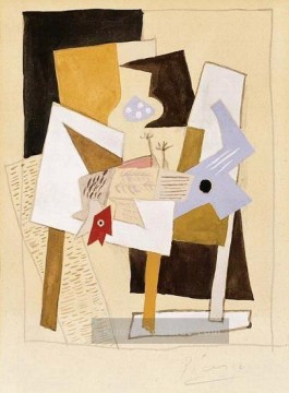 Stillleben 1921 kubist Pablo Picasso Ölgemälde